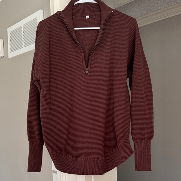 Amazon Sweaters - Amazon Women's V-Neck Brown Sweater